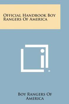 Paperback Official Handbook Boy Rangers of America Book