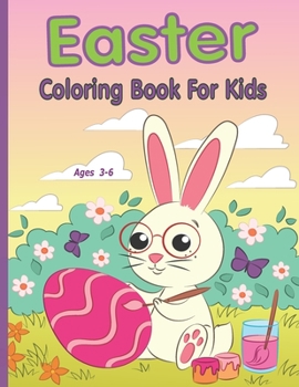 Paperback Easter Coloring Book for Kids: Easter Eggs for Preschoolers and Little Kids Ages 3-6 Large Print, Big & Easy, Simple Drawings 110 Pages of Adorable E Book