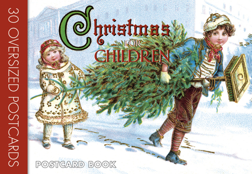 Paperback Christmas for Children: Postcard Book