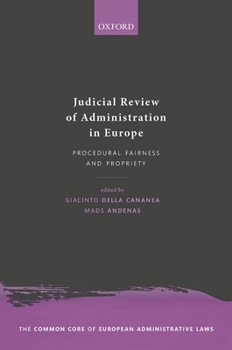 Hardcover Judicial Review of Administration in Europe Book