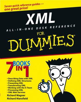 Paperback XML All in One Desk Reference for Dummies Book