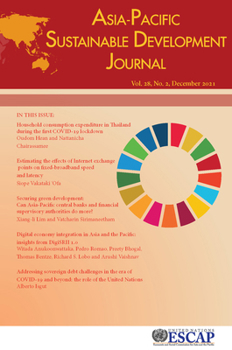 Asia-Pacific Sustainable Development Journal 2021: Issue No. 2