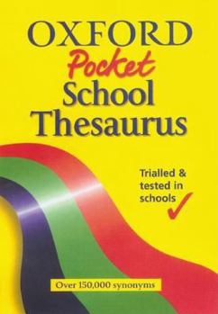 Hardcover The Oxford Pocket School Thesaurus Book