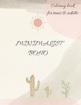 Paperback Minimalist Boho Coloring Book for Teens & Adults: Landscape Designs for Relaxation and Stress Relief Book