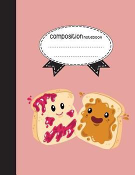 Paperback Composition Notebook, 8.5 x 11, 110 pages: Bread Pair: (School Notebooks) Book