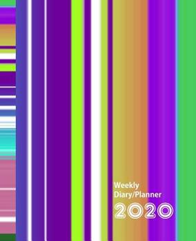 Multi Color Stripes: Diary Weekly Spreads January to December