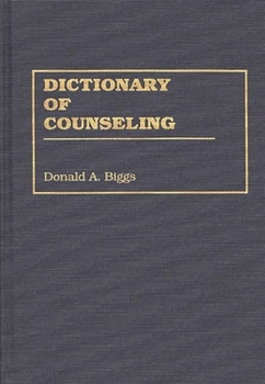 Hardcover Dictionary of Counseling Book