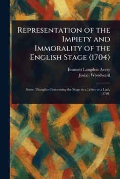 Paperback Representation of the Impiety and Immorality of the English Stage (1704) Book