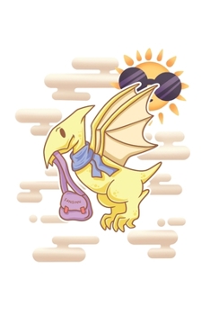 Funny School Pterodactylus Dinosaur Notebook: Graph Paper Journal 6x9 - 120 Pages