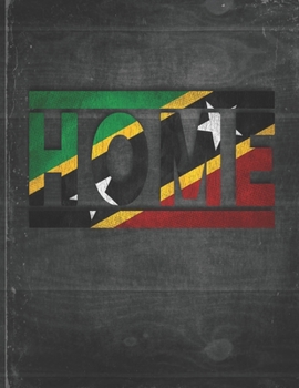 Home: Saint Kitts & Nevis Flag Personalized Retro Gift for Kittitian or Nevisian Retired Coworker Friend Party  Undated Planner Daily Weekly Monthly Calendar Organizer Journal