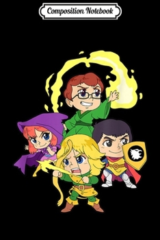 Composition Notebook: Retro Tabletop Gaming Vintage Kids Fantasy D20 Dragons  Journal/Notebook Blank Lined Ruled 6x9 100 Pages