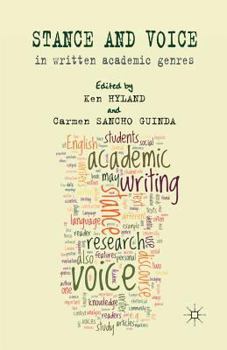 Paperback Stance and Voice in Written Academic Genres Book