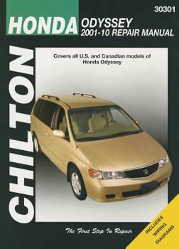 Paperback Chilton Total Car Care Honda Odyssey 2001-2010 Repair Manual Book