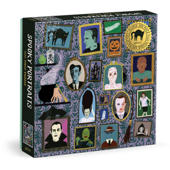 Misc. Spooky Portraits 500 Piece Foil Puzzle Book