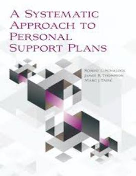 Paperback A Systematic Approach to Personal Support Plans Book