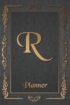 R: Letter Journal Monogram Minimalist Lined Notebook To Do List Undated Daily Planner for Personal and Business Activities with Check Boxes to Help ... to Get Organized (9 x 6 inches 120 pages)