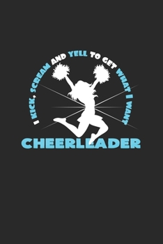 Cheerleader scream and yell: 6x9 Cheerleading | blank with numbers paper | notebook | notes