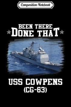 Paperback Composition Notebook: USS Cowpens CG-63 Navy Ships Journal/Notebook Blank Lined Ruled 6x9 100 Pages Book