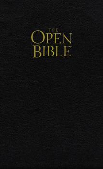 Paperback The Open Bible: King James Version Black Bonded Leather Book