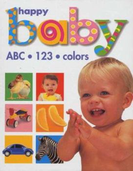 Paperback Happy Baby: Colors, 123, ABC in slipcase Book