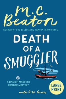Hardcover Death of a Smuggler [Large Print] Book