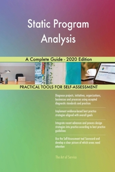 Paperback Static Program Analysis A Complete Guide - 2020 Edition Book
