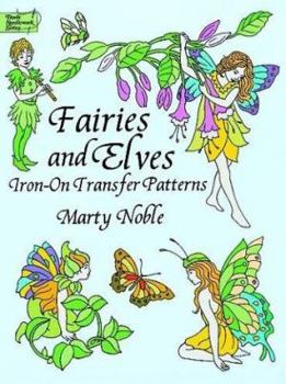Paperback Fairies and Elves Iron-On Transfer Patterns Book