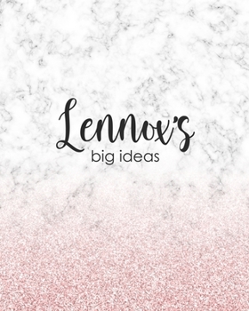 Lennox's Big Ideas: Personalized Notebook - 8x10 Lined Women's Journal