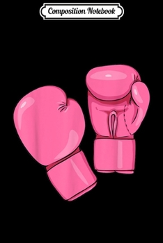 Paperback Composition Notebook: Pink Boxing Gloves Journal/Notebook Blank Lined Ruled 6x9 100 Pages Book