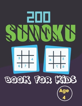 Paperback 200 Sudoku Book For kids age 4: Brain Games Fun Sudoku for Children Includes Instructions and Solutions Book