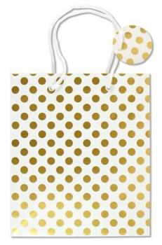 Gold Dots Gift Bag