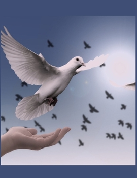 Paperback The Dove Christian Inspirational Notebook: 100 Pages 8.5" X 11" Wide Ruled Line Paper Book