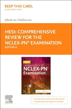 Printed Access Code Hesi Comprehensive Review for the Nclex-Pn(r) Examination - Elsevier eBook on Vitalsource (Retail Access Card) Book