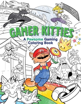 Paperback Gamer Kitties: A Pawsome Gaming Coloring Book