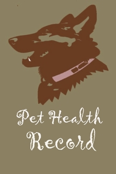 Paperback Pet healt record: Dog vaccination and shot records Book