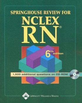 Paperback Springhouse Review for NCLEX-RN [With CDROM] Book