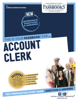 Paperback Account Clerk (C-2): Passbooks Study Guide Volume 2 Book
