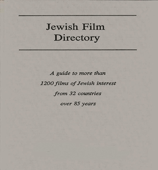 Hardcover Jewish Film Directory Book