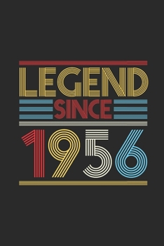 Legend Since 1956: Graph Paper Notebook (6" x 9" - 120 pages) ~ Birthday Themed Notebook for Daily Journal, Diary, and Gift