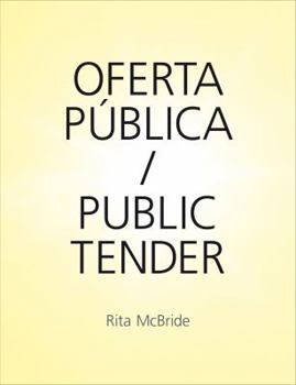 Paperback Rita McBride: Public Tender Book