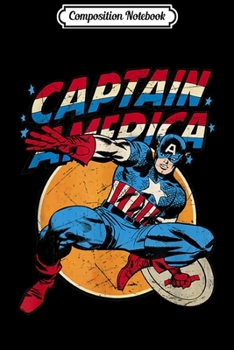 Composition Notebook: Marvel Captain America Avengers Shield Graphic  Journal/Notebook Blank Lined Ruled 6x9 100 Pages