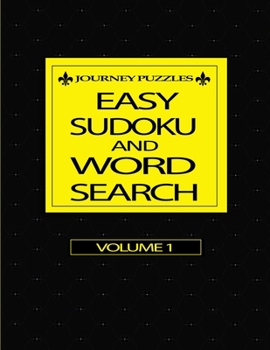 Paperback Journey Puzzles: Easy Sudoku and Word Search (Volume 1) Book