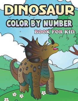 Paperback Dinosaur Color by Number Book for Kid Book