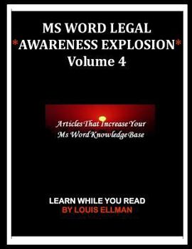 Paperback MS Word Legal -- Awareness Explosion Volume 4 Book