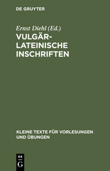 Hardcover Vulgärlateinische Inschriften [German] Book