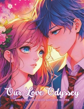 Paperback Our Love Odyssey: Anime love coloring book and quotes for Adults and Teens Book