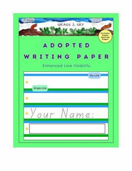 Paperback Grass & Sky Adapted Writing Paper Book