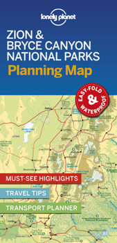 Loose Leaf Lonely Planet Zion & Bryce Canyon National Parks Planning Map Book