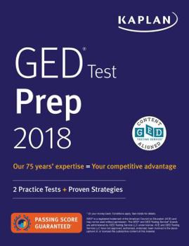 Paperback GED Test Prep 2018: 2 Practice Tests + Proven Strategies Book