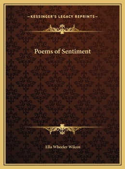 Hardcover Poems of Sentiment Book